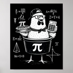 Poster Professor de Matemática Calculadora de Galinha Eng