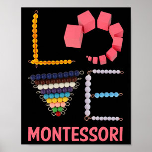 Poster Professor de Matemática da Educação Montessori
