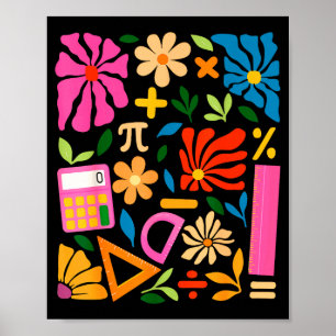 Poster Professor de Matemática Dia do Pi Matemática Boho