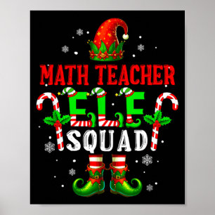 Poster Professor de matemática elfo esquadrão natal chapé