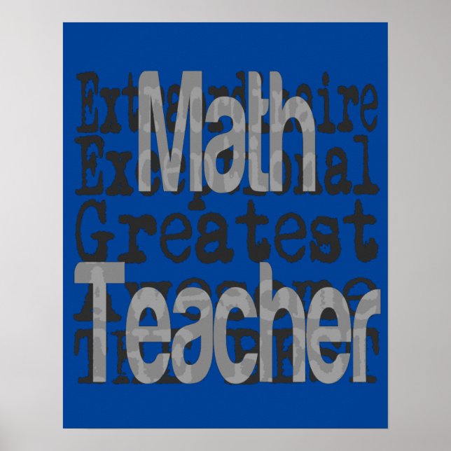 Pôster Professor de Matemática Extraordinário (Frente)