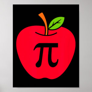 Poster Professor de Matemática Feliz Pi Day Pie Apple Pie