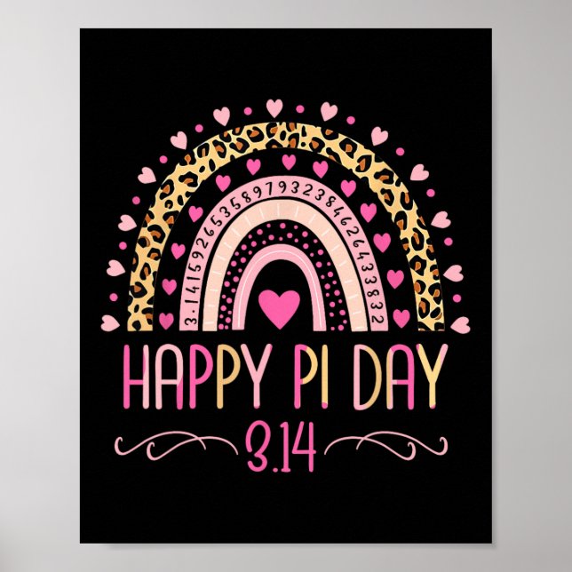 Poster Professor De Matemática Pi Day Espiral Pi 3.14 Leo (Frente)