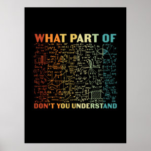 Poster Professor De Matemática Que Parte Da Matemática