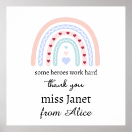 Poster Professor de Natal Obrigado Você personalizou o Pr