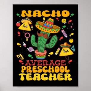 Poster Professor de Pré-Escola Nacho Médio Cinco De Mayo