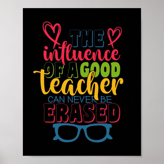 Poster Professor de presentes | Influência De Um Bom Prof (Frente)
