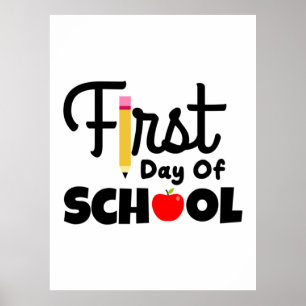 Poster Professor de presentes Primeiro Dia Da Escola