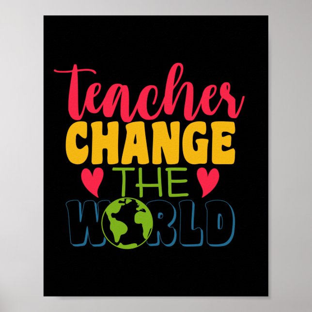 Poster Professor de presentes | Professores Mudam O Mundo (Frente)