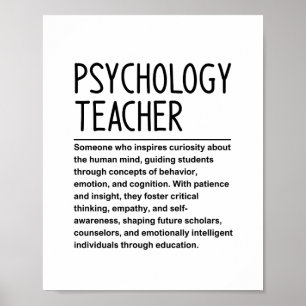 Poster Professor de Psicologia
