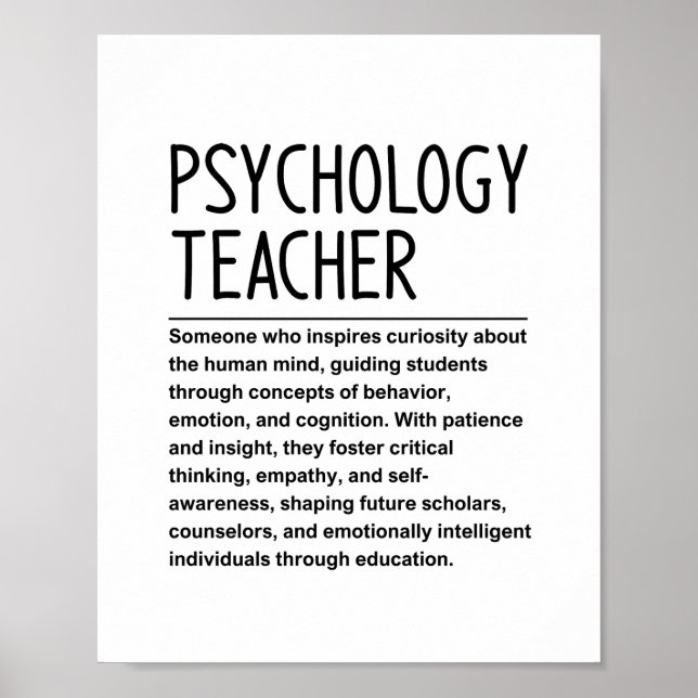 Poster Professor de Psicologia (Frente)