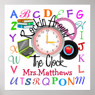 Pôster Professor de Rockin' na escola - SRF