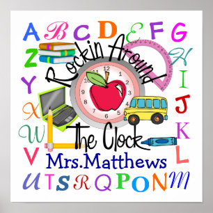 Poster Professor de Rockin' na escola - SRF