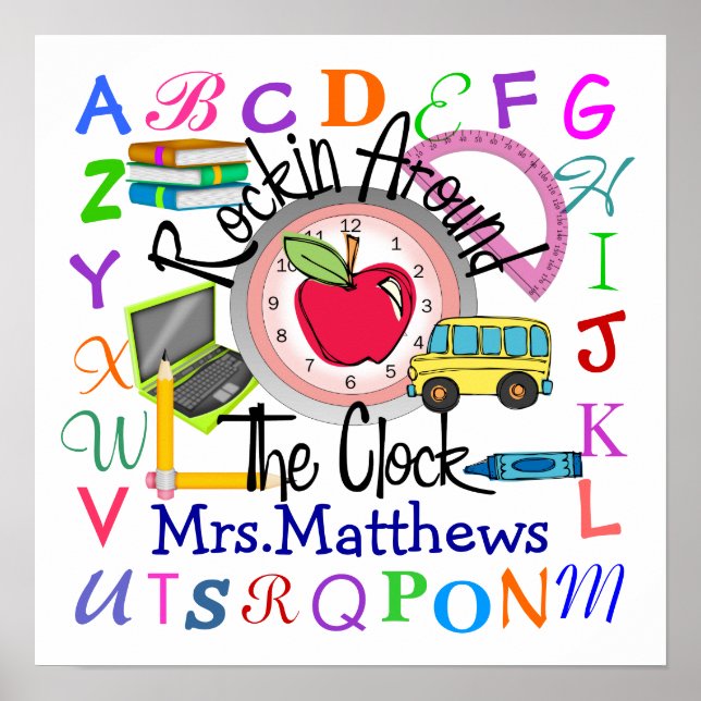 Poster Professor de Rockin' na escola - SRF (Frente)