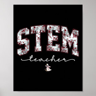 Poster Professor de Stem Ciência Tecnologia Engenharia Ma