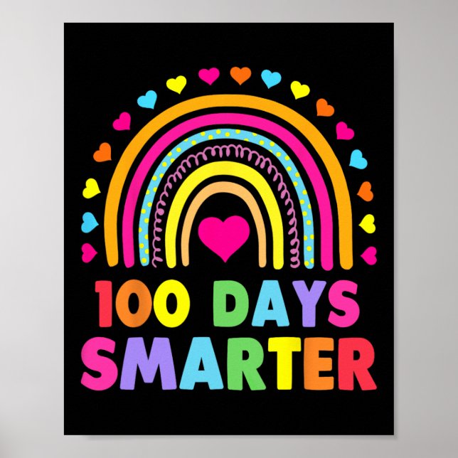 Poster Professor Do Dia Da Escola - 100 Dias Mais Intelig (Frente)