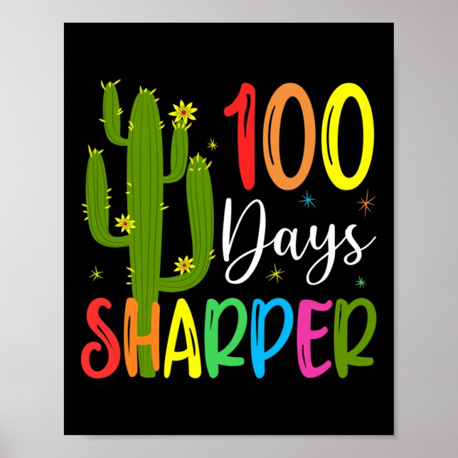 Poster Professor Do Dia Da Escola - 100 Dias Mais Nítido  (Frente)