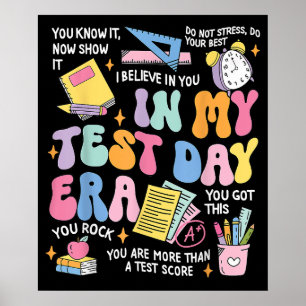 Poster Professor do Dia de Teste da Era do Meu Dia de Tes