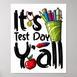 Poster Professor do Dia de Teste É Teste de Apreciação do