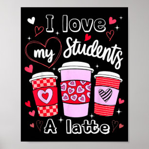 Poster Professor do Dia dos Namorados Eu Amo Meu Cl Um La