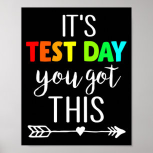Poster Professor É o dia de teste que você tem este dia d