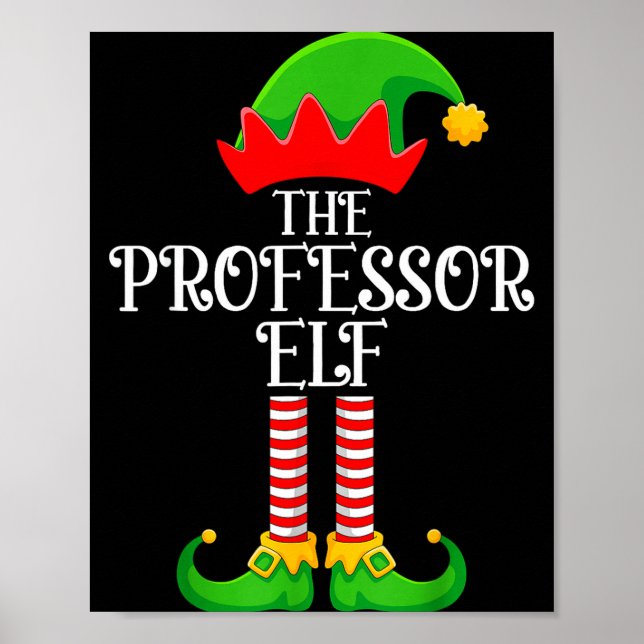 Poster Professor Elf Christmas Family Matching Funny Love (Frente)