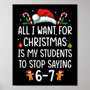 Poster Professor Engraçado 67 Natal Seis Sete Alunos Sayi