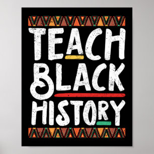 Poster Professor Ensina História Negra Mês