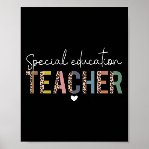 Poster Professor Especial De Educação Do Sped Leopard Boh