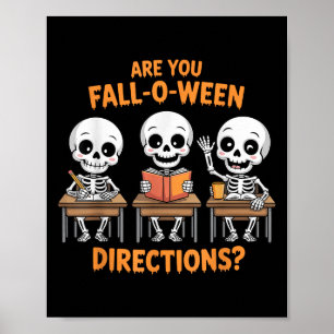 Poster Professor Esqueleto de Halloween Você é Dir de Fal