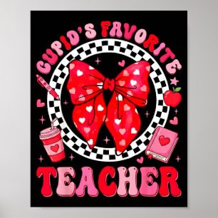 Poster Professor Favorito do Cupido Aluno Coquete Arco Va