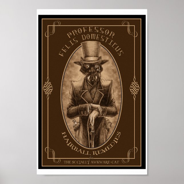Poster Professor Felis DOmesticus (Frente)