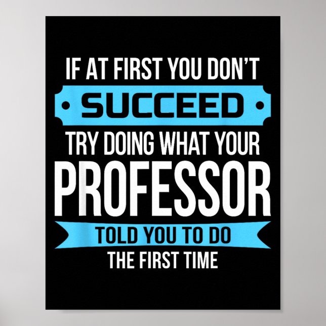 Poster Professor Funny Appreciation Gift  (Frente)