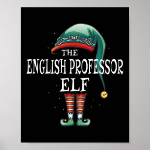 Poster Professor inglês Elf Job Natal