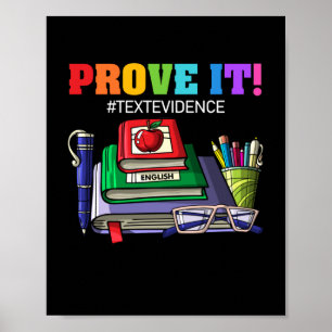 Poster PROFESSOR INGLÊS Prove Provas De Texto