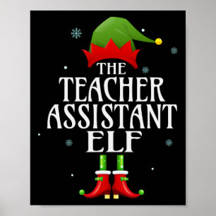 Poster Professor Istant Elf Xmas Correspondente ao Grupo