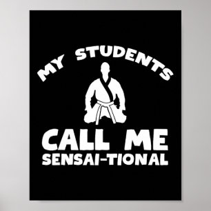 Poster Professor Karate Kung Fu Sensai - Luta pelas Artes