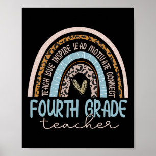 Poster Professor Leopard Boho Rainbow Byck Para
