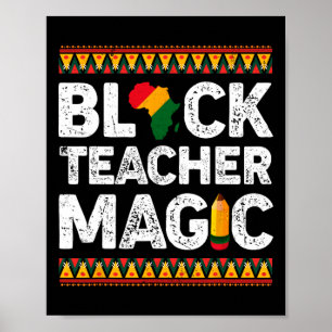 Poster Professor Magic Melanin Pride Black History Mês 3