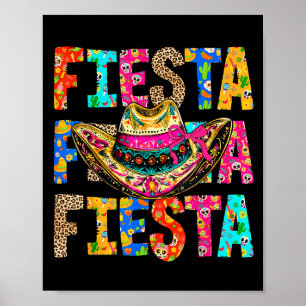 Poster Professor Não Médio Fiesta Cinco De Mayo Homem Mul