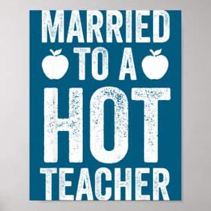 Poster Professor Quente Casado Fofo Ensino Divertido