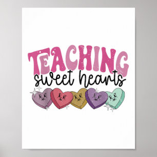 Poster Professor Retro Ensino Docentes Doces Doces Doces 