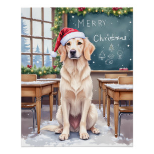 Pôster Professor Santa Setter Inglês Aconchegante Sala de