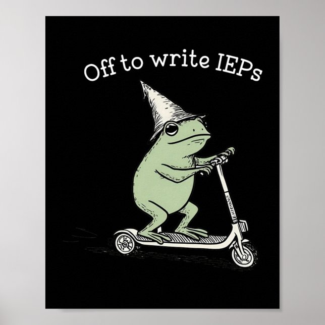 Poster Professor Sapo Indo Escrever PEIs (Frente)