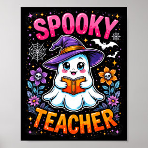 Poster Professor Soky Fantasma Bonito Lendo Livro Diverti