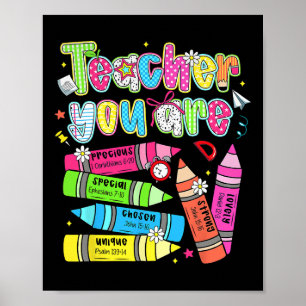 Poster Professor Você É Especial Adorável Lápis Forte Chr