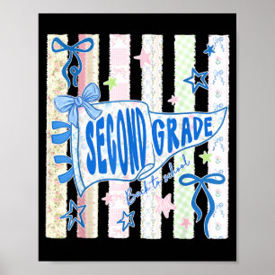 Poster professora da segunda série estandarte da segunda