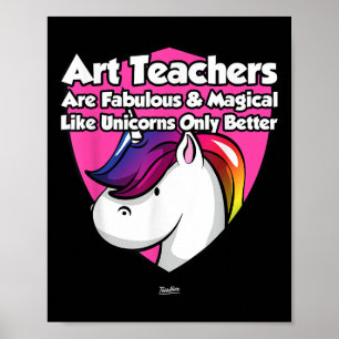 Poster Professora de Arte Unicórica Professora de Grafia