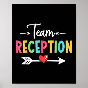 Poster Professora De Ensino De Recepção De Equipe De Volt