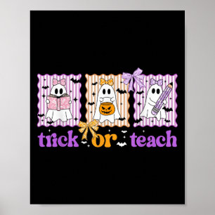 Poster Professora De Groové Trick De Halloween Ou Ensina